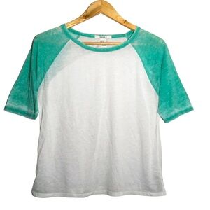 Forever 21 PaperThin Burnout Raglan T-shirt Blouse